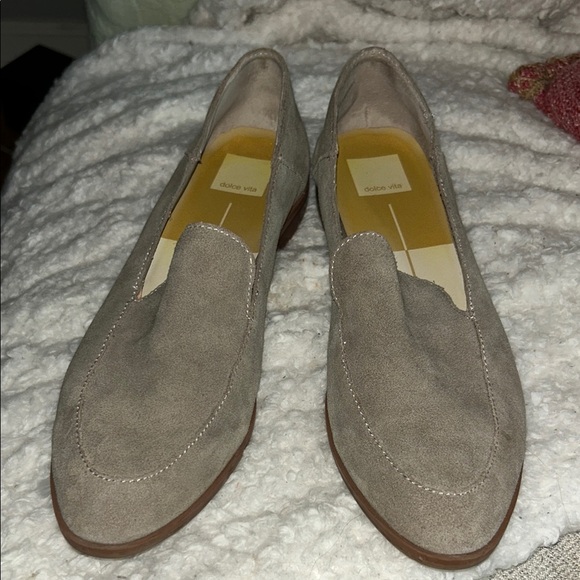 Dolce Vita Gray Suede Slip-Ons - Picture 1 of 8